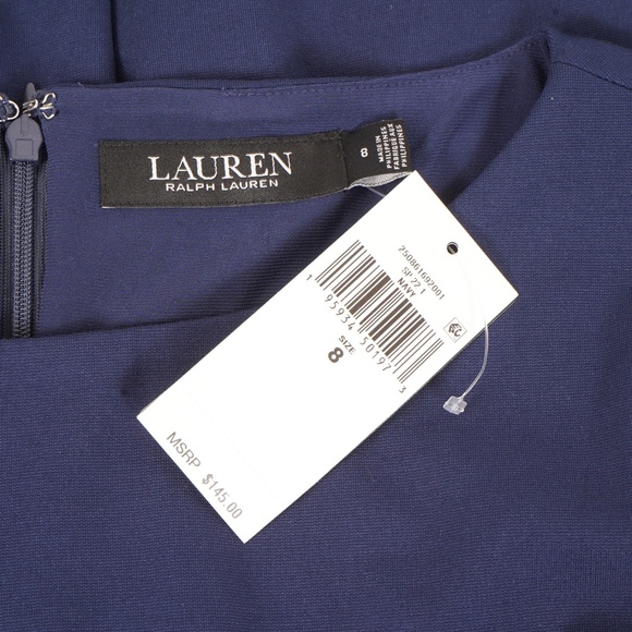 NWT $145 Lauren Ralph Lauren Sleeveless A-Line Eleganted Belted Waist Skirt 8 - Picture 6 of 8